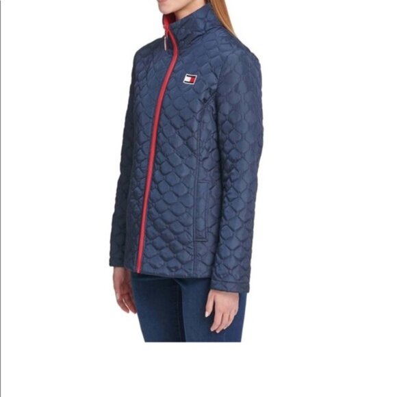 Tommy Hilfiger 3 in 1 Women's with Spellout jacket Medium - Picture 8 of 15